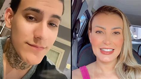 Andressa Urach’s son films her OnlyFans content .